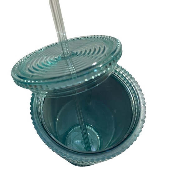 Starbucks Venti Mermaid Green Iridescent Rainbow Clear Tumbler 24 oz Summer 2022 - Picture 10 of 10